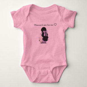 Baby bodysuits prints on it.
