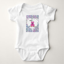 Baby bodysuits Sparkling Teddy Hello.