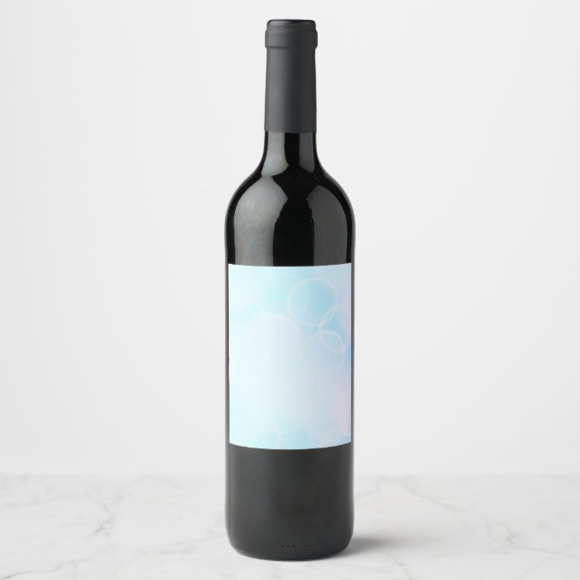 Baby Bokeh - Blue Wine Label (Front)
