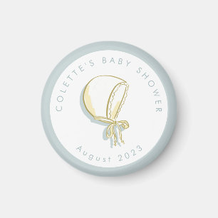 Baby Bonnet Baby Shower Magnet