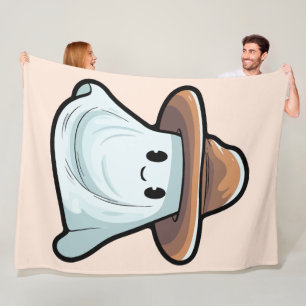Baby Boo Cowboy Ghost Halloween Collection Fleece Blanket