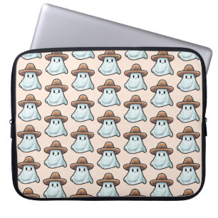 Baby Boo Cowboy Ghost Halloween Collection Laptop Sleeve