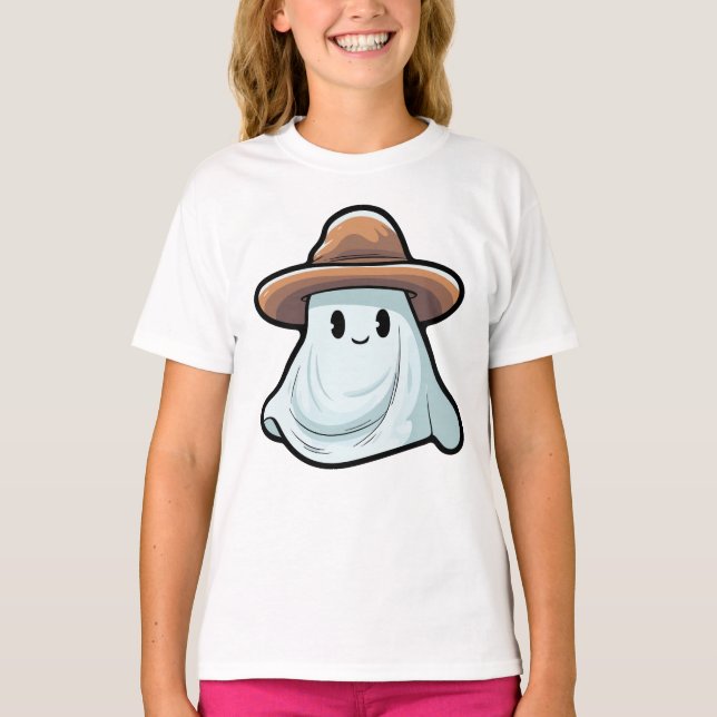 Baby Boo Cowboy Ghost Halloween Collection T-Shirt (Front)