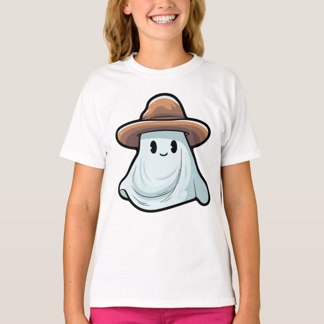 Baby Boo Cowboy Ghost Halloween Collection T-Shirt (Front)