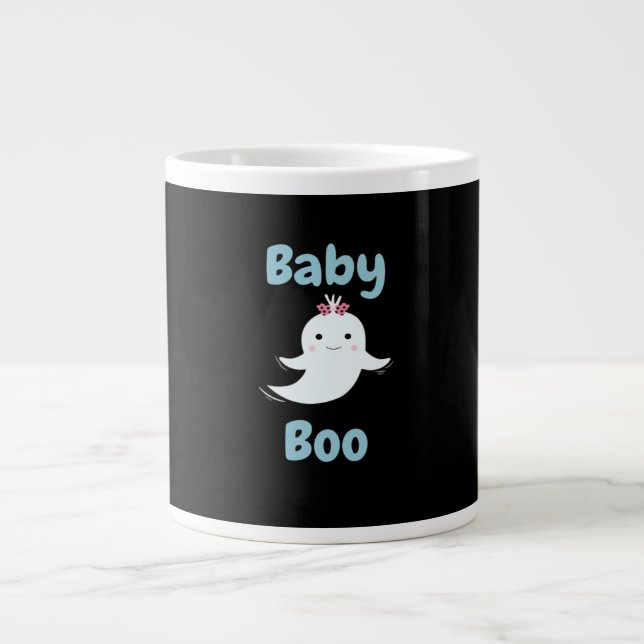 Baby Boo Cute Halloween Kids Or Couples Gift Large Coffee Mug (Front)