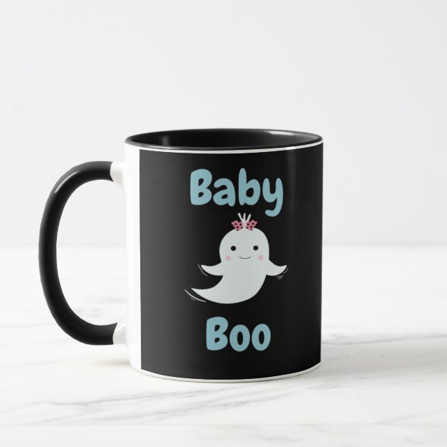 Baby Boo Cute Halloween Kids Or Couples Gift Mug (Left)
