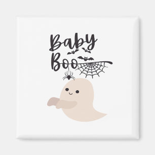 Baby Boo Cute Halloween Print Vintage Style Magnet
