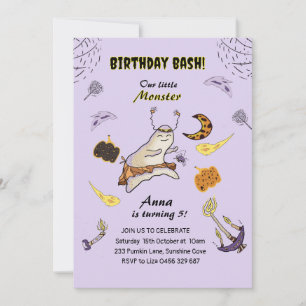 Baby boo ghost  invitation