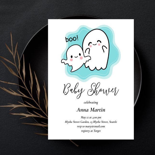 Baby Boo Ghost Shower Invitation (Creator Uploaded)