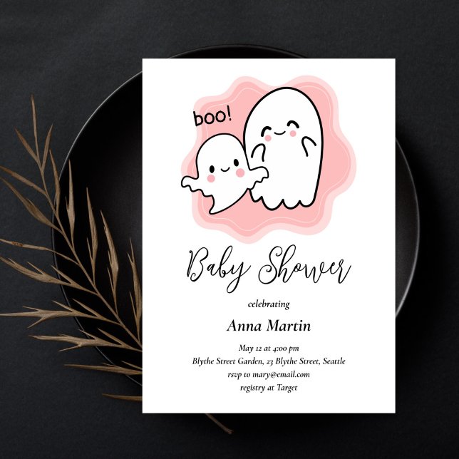 Baby Boo Ghost Shower Invitation (Creator Uploaded)