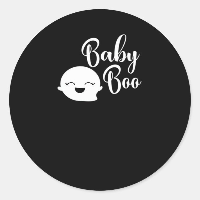 Baby Boo Halloween  Classic Round Sticker (Front)