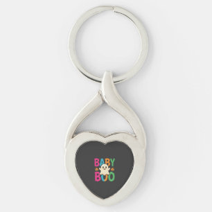 Baby Boo Halloween Ghost Design_1 Key Ring