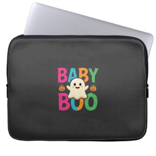 Baby Boo Halloween Ghost Design_1 Laptop Sleeve