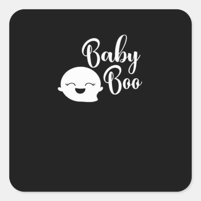 Baby Boo Halloween  Square Sticker (Front)