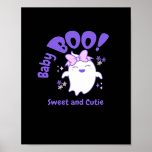 Baby Boo! Sweet And Toddler Halloween Design Poster