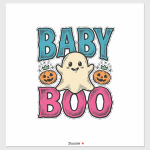 Baby Boo Vintage Halloween Ghost Shirt Design_1