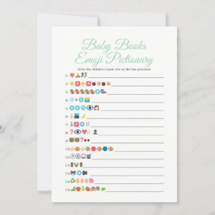 Baby Books Emoji Pictionary Game Mint