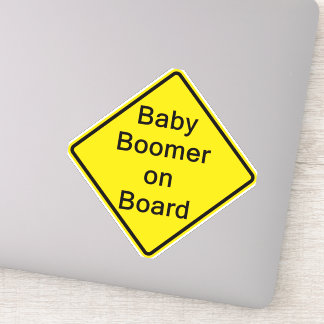 Baby Boomer on Board Window sticker