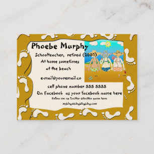 Baby Boomer Retirement Card - beach scene