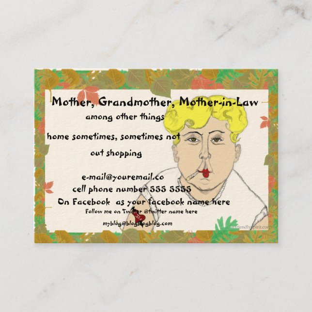 Baby Boomer Retirement Card -  Mum (Front)