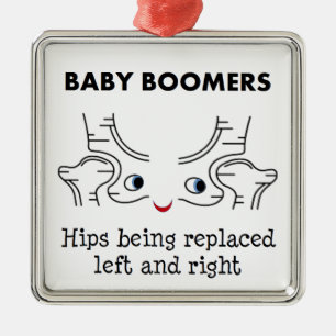 Baby Boomers – Hips being replaced left and righ Metal Tree Decoration