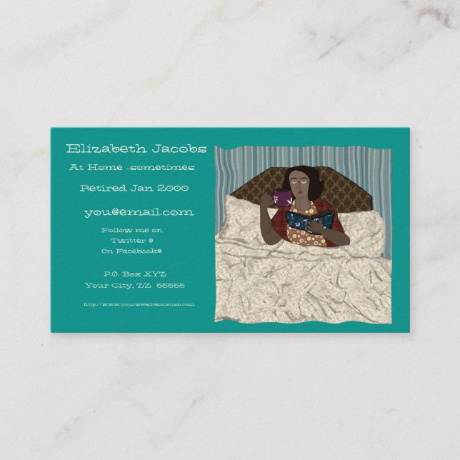 Baby Boomer's Retirement Business Card (Front)