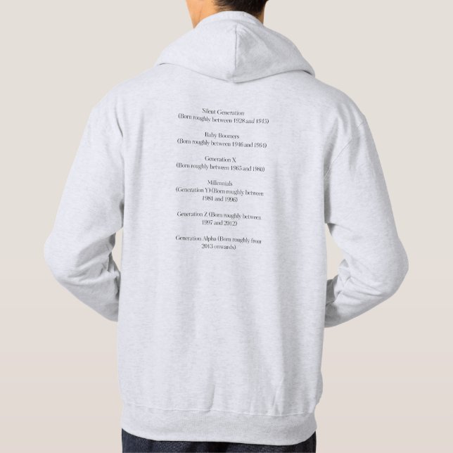 baby boomers T-Shirt Hoodie (Back)