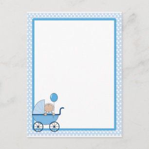 Baby Border Boy Postcard