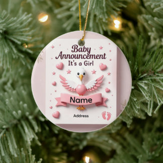 baby born ceramic tree decoration