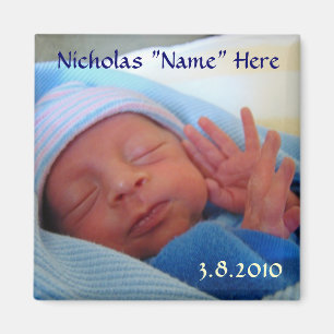 Baby born magnet New Baby Announcement gifts