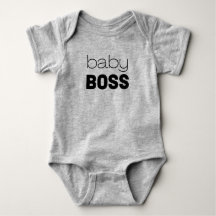 Baby Boss Typography Bodysuit