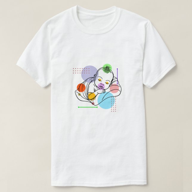 Baby Botanical Art T-Shirt (Design Front)