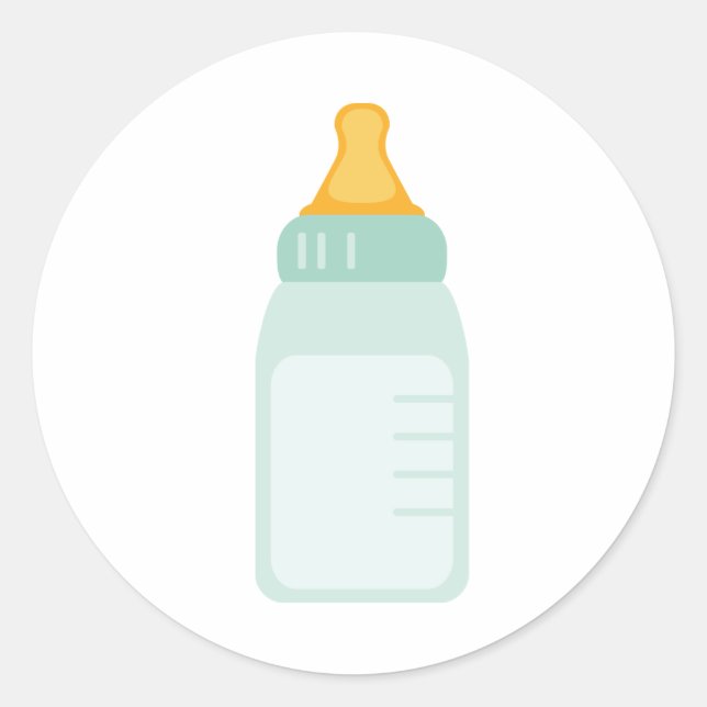 Baby Bottle Classic Round Sticker (Front)