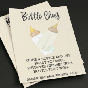 Baby Bottle Drink Off Game Shower Chug  