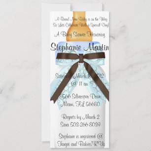 Baby Bottle Shower Invitation