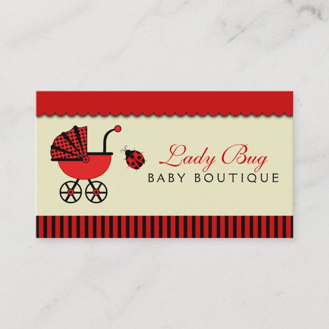Baby Boutique Babies Store Baby Shop Business Card (Front)