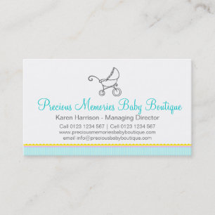 Baby boutique baby shop business cards