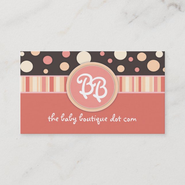 Baby Boutique Business Cards (Front)