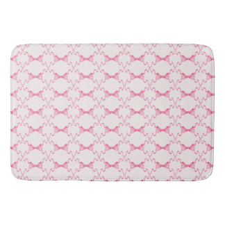 Baby Bow Trellis Pink Bella Ribbon Bath Mat