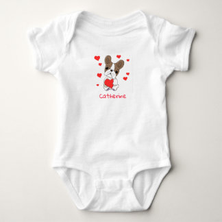 Baby Boxer With Red Hearts Bodysuit
