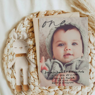 Baby Boy 1st Birthday - First Birthday Celebration Invitation