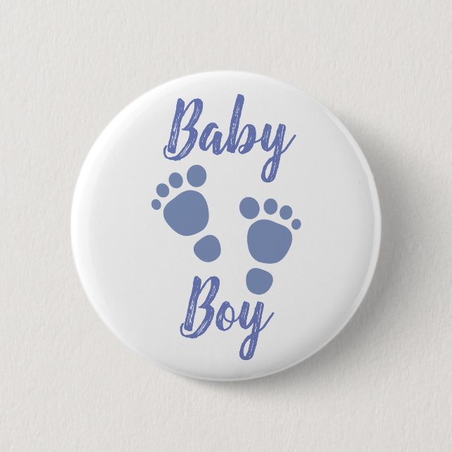 Baby Boy 6 Cm Round Badge (Front)