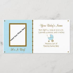 Baby boy Announcement