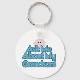 Baby Boy Ask About My Grandson Tshirts and Gifts Key Ring