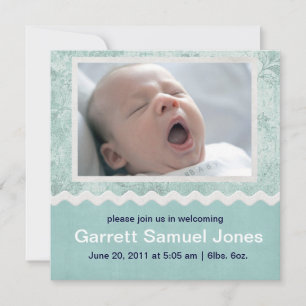 Baby Boy Baby announcement