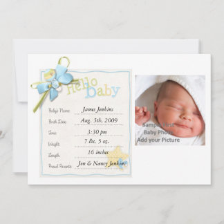 Baby Boy Baby Announcement Newborn