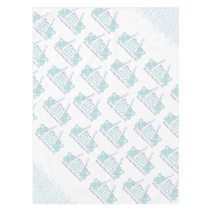 Baby boy baby shower elephant tablecloth