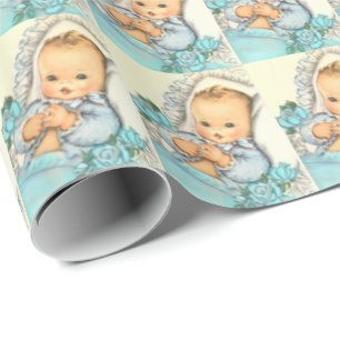 baby boy, BABY SHOWER gift wrap paper