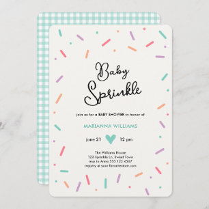 Baby Boy Baby Sprinkle Baby Shower Invitation