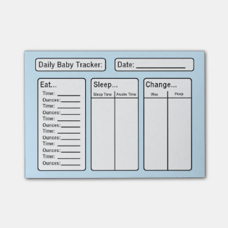 Baby Boy - Baby Tracker Post-it Notes
